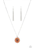 Paparazzi Formal Florals - Orange Necklace