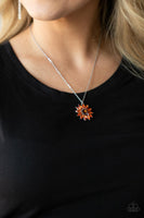 Paparazzi Formal Florals - Orange Necklace