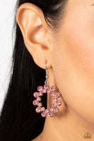 Paparazzi Champagne Bubbles - Pink Earring