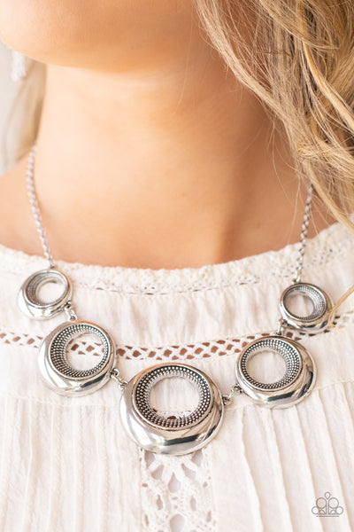 Paparazzi Solar Cycle - Silver Necklace