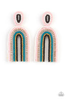 Paparazzi Rainbow Remedy - Multi Earring (Pink)