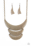 Paparazzi Moonwalk Magic - Brass Necklace