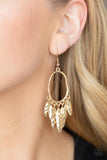 Paparazzi Artisan Aria - Gold Earring