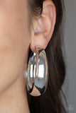 Paparazzi Flat Out Flawless - Silver Earring