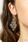 Paparazzi Bustling Blooms - Pink Earring