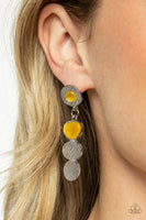 Asymmetrical Appeal - Yellow Earring