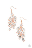 Paparazzi Ice Garden Gala - Copper Earrings