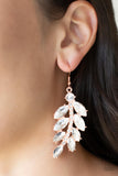 Paparazzi Ice Garden Gala - Copper Earrings