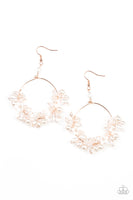 Paparazzi Floating Gardens - Copper Earrings