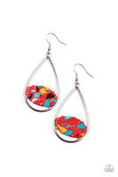 Tropical Terrazzo - Red Earring