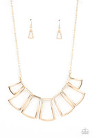 Full-Fledged Framed - Gold Necklace