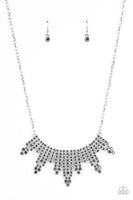 Skyscraping Sparkle - Silver Necklace