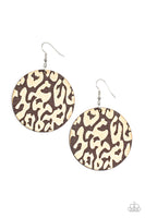 Paparazzi Catwalk Safari - Brown Earrings