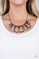 Full-Fledged Framed - Black Necklace