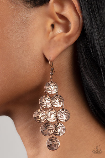 Paparazzi How CHIME Flies - Copper Earring