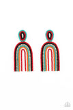 Paparazzi Rainbow Remedy - Multi Earrings (Red)