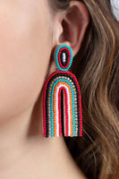 Paparazzi Rainbow Remedy - Multi Earrings (Red)