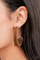 Paparazzi Rural Guru - Brown Earrings