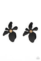 Paparazzi Hawaiian Heiress - Black Earring