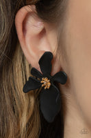 Paparazzi Hawaiian Heiress - Black Earring