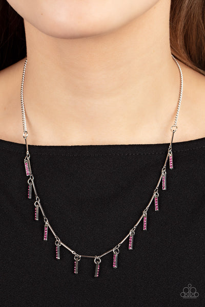 Paparazzi Metro Muse - Pink Necklace