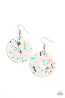 Tenaciously Terrazzo - White Earring