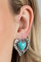 Paparazzi Rustic Romance - Blue Earrings