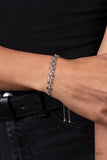 Slide On Over - Silver Bracelet