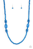 Paparazzi Tropical Tourist - Blue Necklace