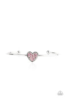 Paparazzi Heart of Ice - Pink Bracelet