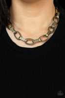 Paparazzi Motley In Motion - Brass Necklace