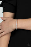 Paparazzi Timelessly Tiny - White Bracelet