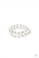 Paparazzi Eiffel Tower Tryst - White Bracelet