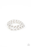 Paparazzi Eiffel Tower Tryst - White Bracelet