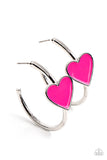 Paparazzi Kiss Up - Pink Earrings