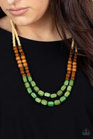 Bermuda Bellhop - Green Necklace