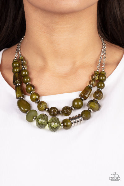 Paparazzi Pina Colada Paradise - Green Necklace