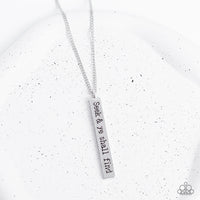 Matt 7:7 - Silver Necklace