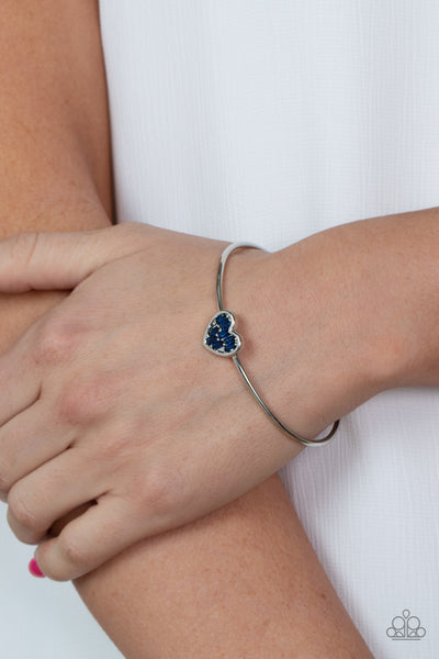Paparazzi Heart of Ice - Blue Bracelet