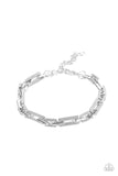 Paparazzi Stratosphere Gear - Silver Bracelet