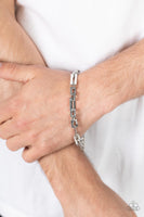 Paparazzi Stratosphere Gear - Silver Bracelet