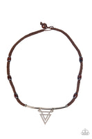 Arrowed Admiral - Brown Necklace