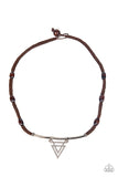 Arrowed Admiral - Brown Necklace