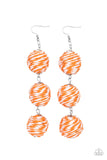 Paparazzi Laguna Lanterns - Orange Earring