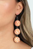 Paparazzi Laguna Lanterns - Orange Earring