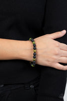 Paparazzi Molten Mogul - Green Bracelet