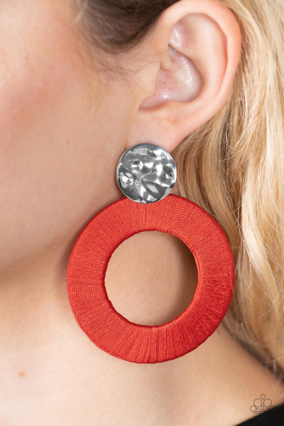 Strategically Sassy - Red Earring