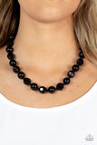 Paparazzi Popping Promenade - Black Necklace