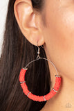 Paparazzi Loudly Layered - Red Earrings