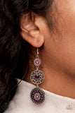 Paparazzi Farmhouse Hustle - Purple Earrings